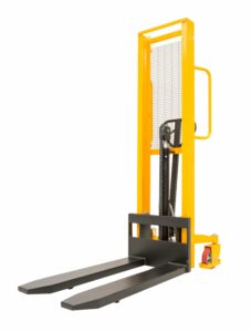 Elevatore a timone completamente manuale, stoccatore per pallet, 10 quintali, nuovo