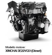 Particolare del motore XINCHAI